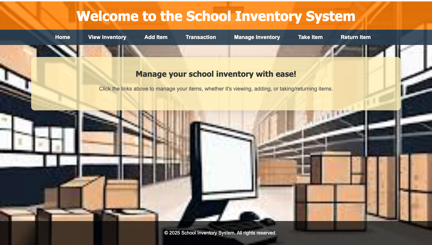 School Inventory System